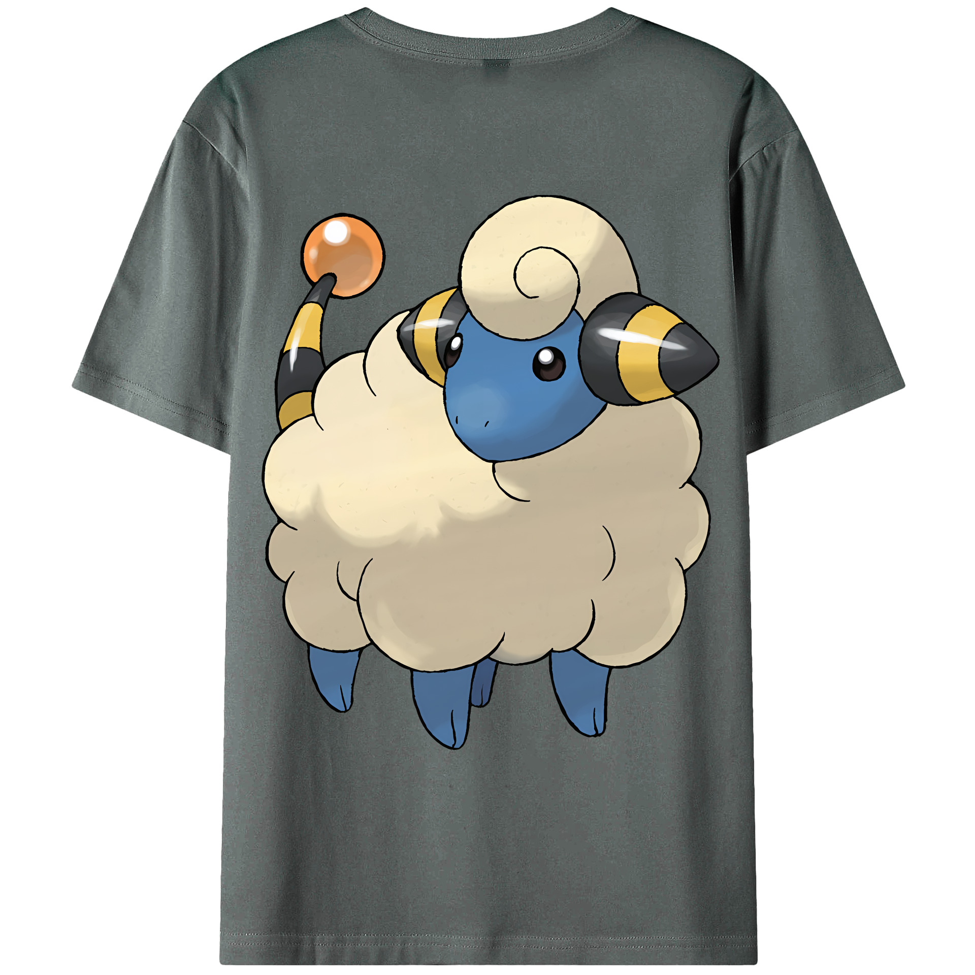 （画像用） ポケットモンスター Pokémon 綿100％ メンズ半袖Tシャツ（バックプリント） 通気性